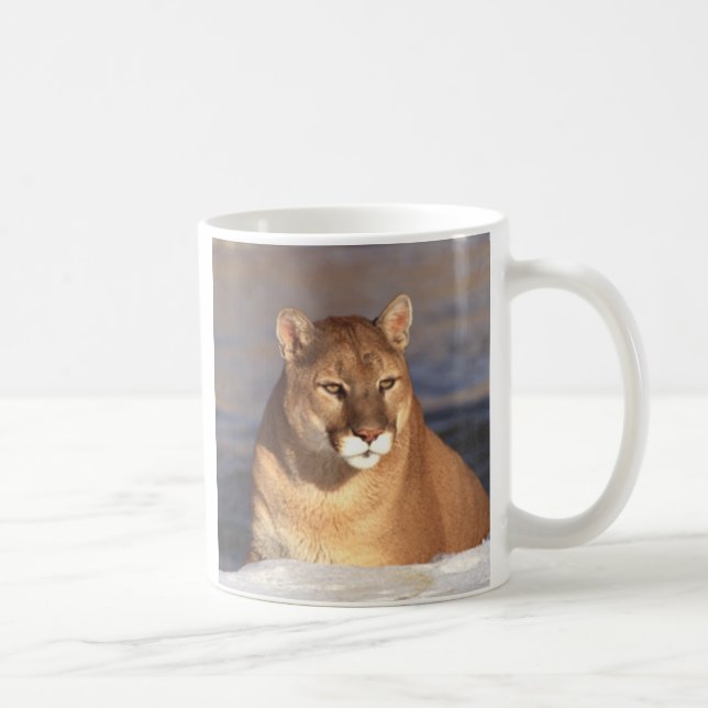 Caneca De Café Cara do puma (Direita)