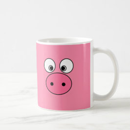 Caneca De Café Cara e vagabundo cor-de-rosa do porco!