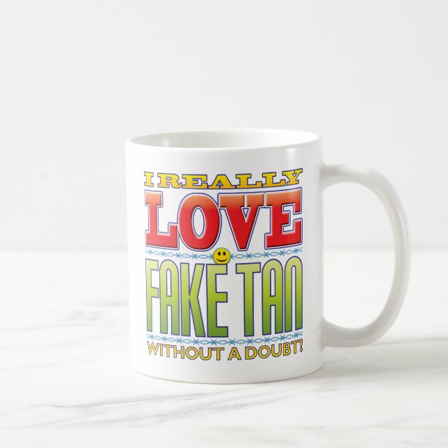 Caneca De Café Cara falsificada do amor de Tan (Direita)