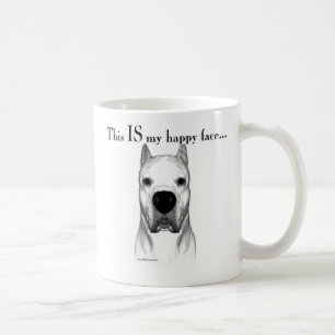 Caneca De Café Cara feliz de Dogo Argentino