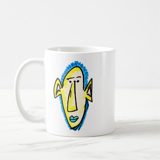 Caneca De Café Cara fluorescente (Esquerda)