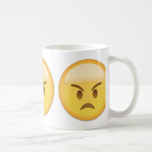 Caneca De Café Cara irritada Emoji