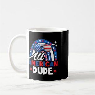 Caneca De Café Cara Legal Americano Engraçado 4 de Julho Patrióti