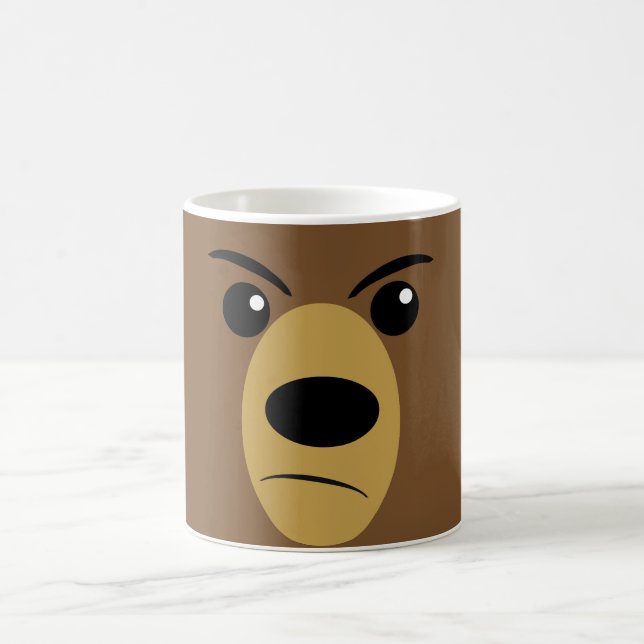 Caneca De Café Cara mal-humorada do urso (Centro)