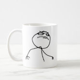 Caneca De Café Sacudir da mesa que lança a cara Meme da raiva