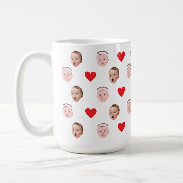 Caneca De Café Cara Mug, Foto Personalizada, Presente De Bebê (Esquerda)