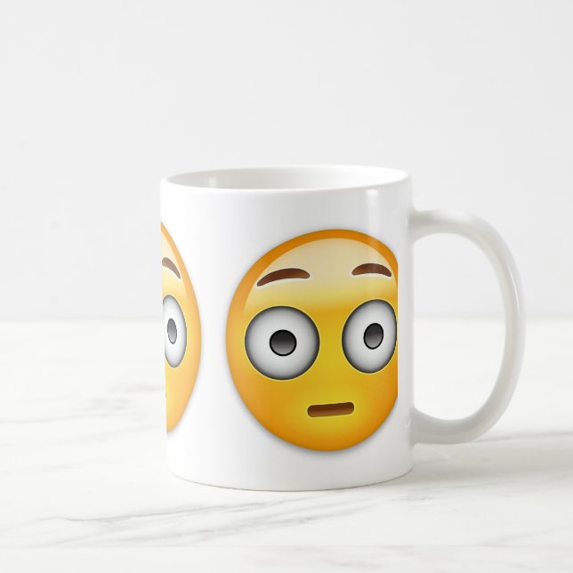 Caneca De Café Cara nivelada Emoji (Direita)