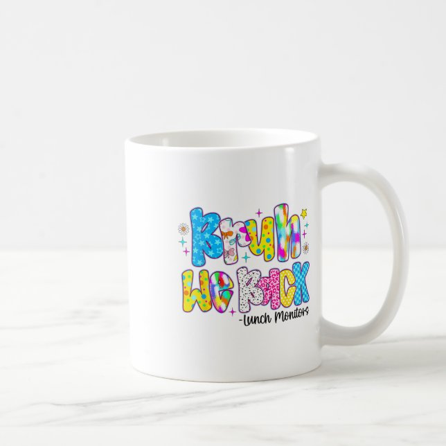 Caneca De Café Cara, Voltamos Monitores de Almoço Engraçado Volta (Direita)