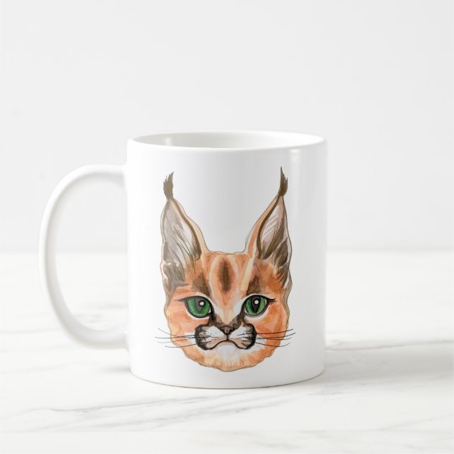 Caneca De Café Caracal Personalizado (Esquerda)