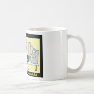 Caneca De Café Caracóis Recebendo Email Presentes e Camisetas de
