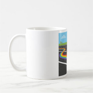 Caneca De Café Caracol Corredor de Maratona Cute Trilha do Arco-Í