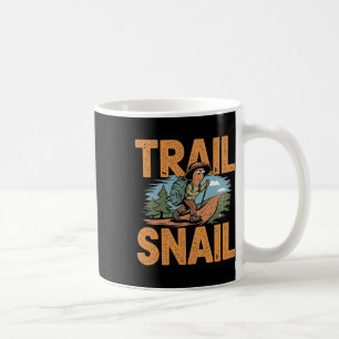 Caneca De Café Caracol de Trilha - Citação Divertida de Caminhada