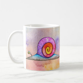 Caneca De Café Caracol do Hoopla no watercolour