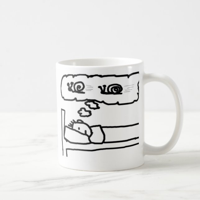 Caneca De Café caracol em seus sonhos (Direita)
