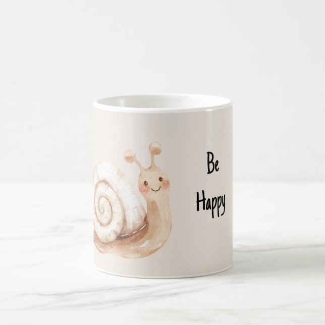 Caneca De Café Caracol Feliz (Centro)