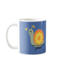 Caneca de Café Caracol Flor Fofo, Xícara de Chá Fl