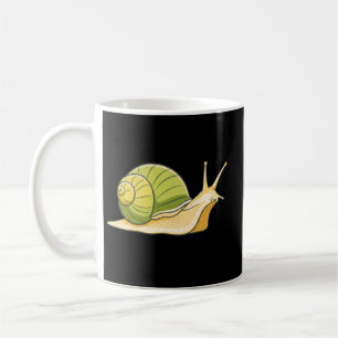 Caneca De Café Caracol Lento e Constante – Manhã Tranquila de Bai