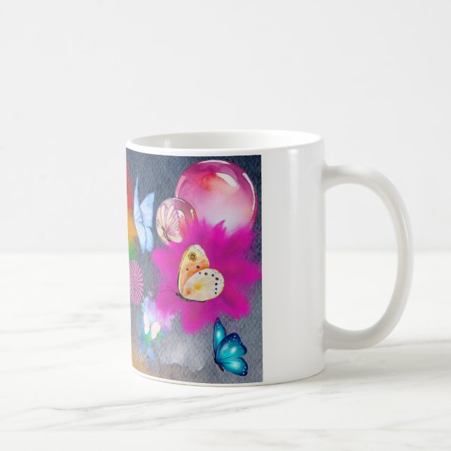 Caneca De Café Caractere Palhaço Colorido (Direita)