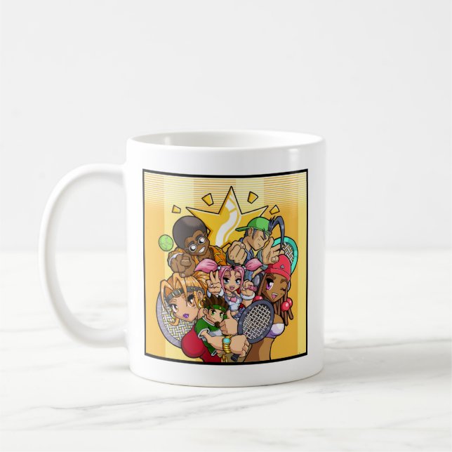 Caneca De Café Caracteres de Tênis de Animação (Esquerda)