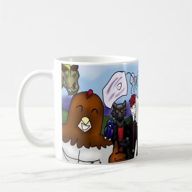 Caneca De Café Caracteres do Quail Man (Esquerda)