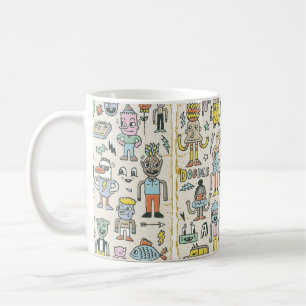 Caneca De Café Caracteres Engraçados De Dodle Engraçado Definid
