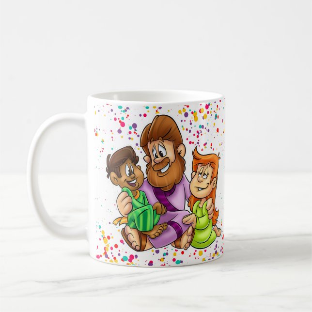 Caneca De Café Caramba de Jesus com crianças (Esquerda)