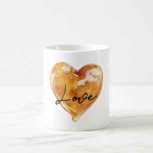 Caneca De Café Caramel Love Heart