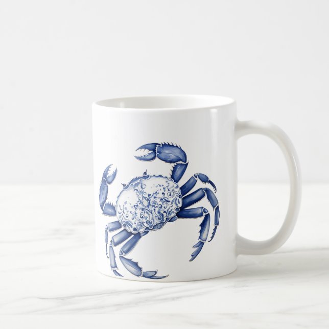 Caneca De Café Caranguejo Azul (Direita)