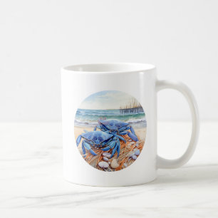 Caneca De Café Caranguejo Azul