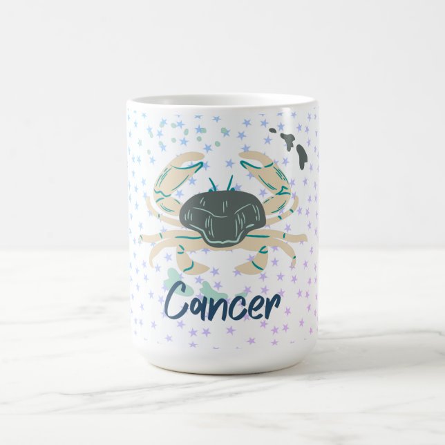 Caneca De Café Caranguejo Cancer Moderno Zodiac (Centro)