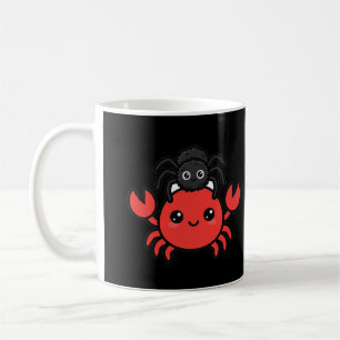 Caneca De Café Caranguejo de Chapéu de Aranha Halloween