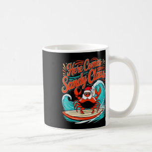 Caneca De Café Caranguejo de Natal bonito Pun Santa Hat