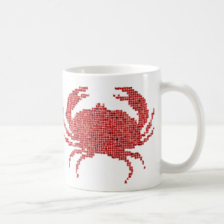 Caneca De Café Caranguejo do mosaico