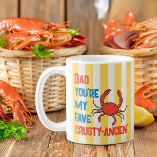 Caneca De Café Caranguejo Pai Engraçado Crustáceo Amalfi Faixa Am