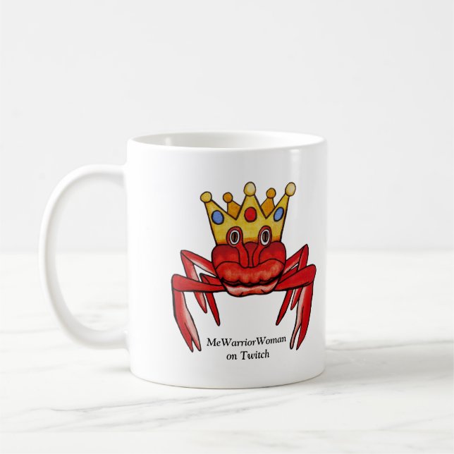 Caneca De Café Caranguejo Royalty, MmeWarriorWoman no Twitch (Esquerda)