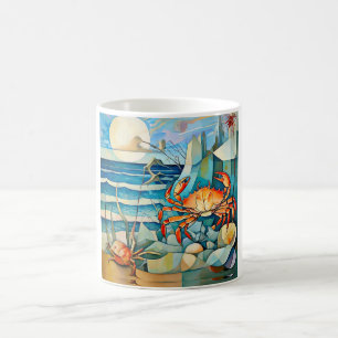 Caneca De Café Caranguejo Serenade feito à mão
