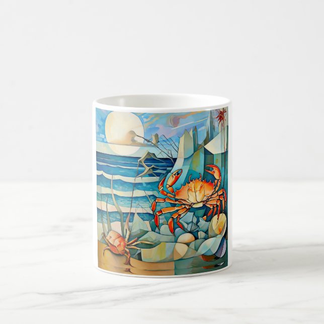 Caneca De Café Caranguejo Serenade feito à mão (Centro)