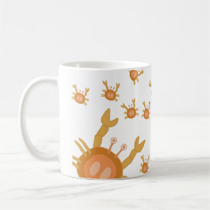 Caneca De Café caranguejos bonitos