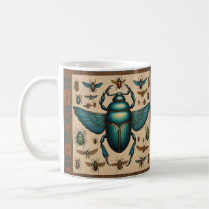 Caneca De Café Caranguejos Coloridos Egípcios