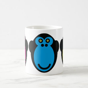 Caneca De Café Caras do macaco