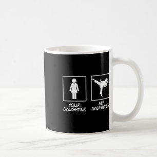 Caneca De Café Caratê engraçado Mãe Artes Marciais Filha Cinturão