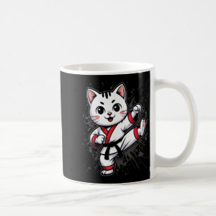 Caneca De Café Caratê Taekwondo Gato Engraçado Jiu Jitsu Mulheres
