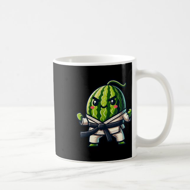 Caneca De Café Carate Watermelon Master Cute Fighter (Direita)