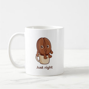 Caneca De Café Caráter de Humor do Grão de Café Perfeito
