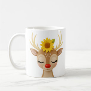 Caneca De Café Caráter de Ressoneira de Girassol - Cozy & Sweet M
