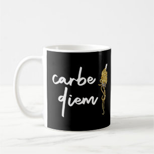 Caneca De Café Carbe Diem Carb Pasta Nódulos Pasta Citação Memóri