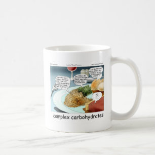 Caneca De Café Carboidratos Muito Complexos Presentes e Camisetas