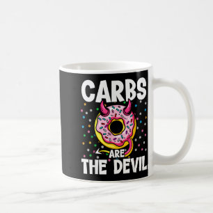 Caneca De Café Carboidratos São o Diabo Funny Donut Dieta Ano Nov