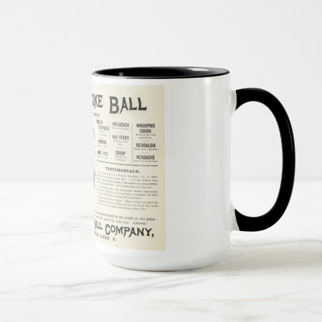 Caneca de café carbólica da bola de fumo (Direita)