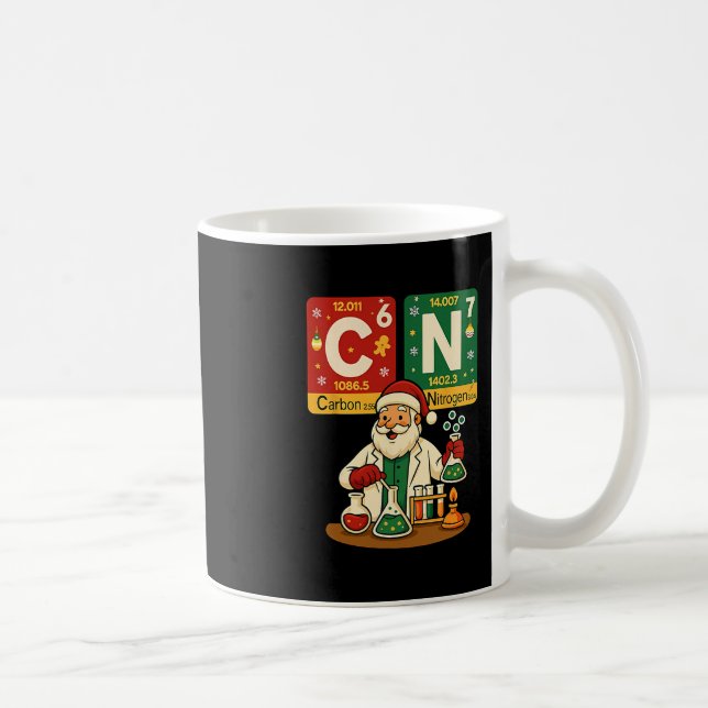 Caneca De Café Carbono Nitrogênio 67 Meme Professor Ciência Tabel (Direita)